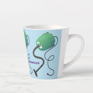 Tasse Latte Humour de dessin animé de l'aspirateur mignon