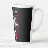 Tasse Latte Humour de développeur Web « Le singe voit, code, f (Droite)