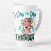 Tasse Latte Humour de vache lunaire (Angle droit)