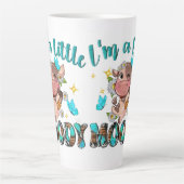 Tasse Latte Humour de vache lunaire (Devant)