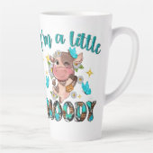 Tasse Latte Humour de vache lunaire (Droite)