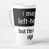 Tasse Latte Humour des gauchers (Angle gauche)