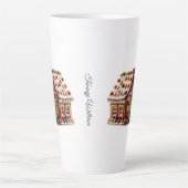 Tasse Latte Humour drôle tendance moderne Joyeux Noël (Devant)