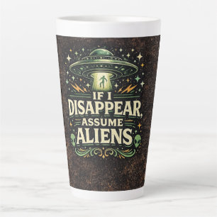 Tasse Latte Humour sur les enlèvements d'aliens par des OVNI
