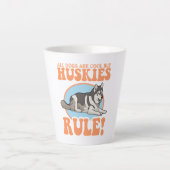 Tasse Latte Husky Dog Owner Huskies (Devant)
