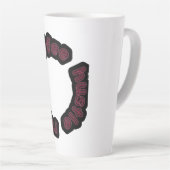 Tasse Latte Hustle de café Répétition typographie motivationne (Angle droit)