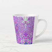 Tasse Latte Hydrangea élégant violet et bleu limelight (Droite)
