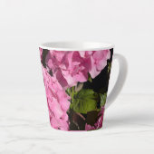 Tasse Latte Hydrangea rose (Angle droit)