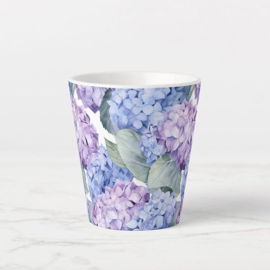 Tasse Latte Hydrangée (Devant)