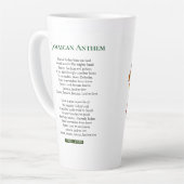 Tasse Latte Hymne jamaïcain de la fête historique (Angle gauche)