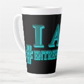 Tasse Latte "I AM ENTREPRENEUR" Conception d'expression. Comma (Angle gauche)