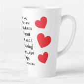 Tasse Latte I Am Who I am collection. (Droite)