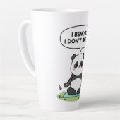 Tasse Latte “I Bend So I Don’t Break” panda design (Angle gauche)