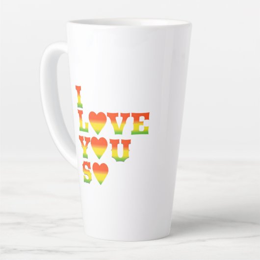 TASSE LATTE I FEEL LOVE FOR YOU (Angle gauche)