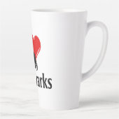 Tasse Latte I Heart Aardvarks (Droite)