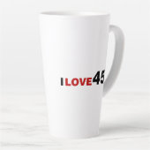 Tasse Latte I Love 45 (Angle droit)