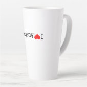 Tasse Latte I Love Australia (Angle droit)