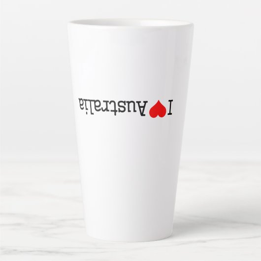 Tasse Latte I Love Australia (Devant)