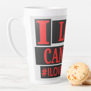 Tasse Latte "I LOVE CANADA" Mignonne Expression Design Acheter