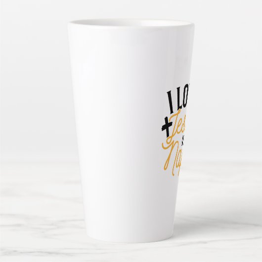 Tasse Latte I Love Jesus and Naps Funny Religieux (Devant)