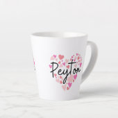 Tasse Latte I love Peyton (Angle droit)