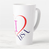Tasse Latte I Love USA (Angle droit)