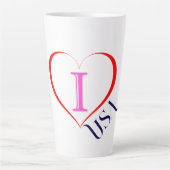 Tasse Latte I Love USA (Devant)