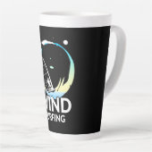 Tasse Latte I Love Windsurf (Angle droit)