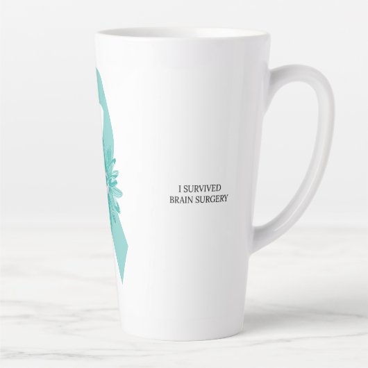 Tasse Latte I Survive Brain Surgery - Neuralgie Trigeminal (Droite)