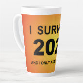 Tasse Latte I Survived 2025  (Angle gauche)