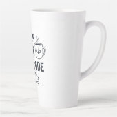 Tasse Latte I Turn Coffee Into Code - Funny Programmer Quote (Droite)
