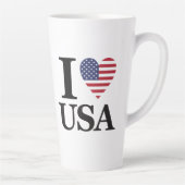 TASSE LATTE "I ❤️ USA" (Droite)