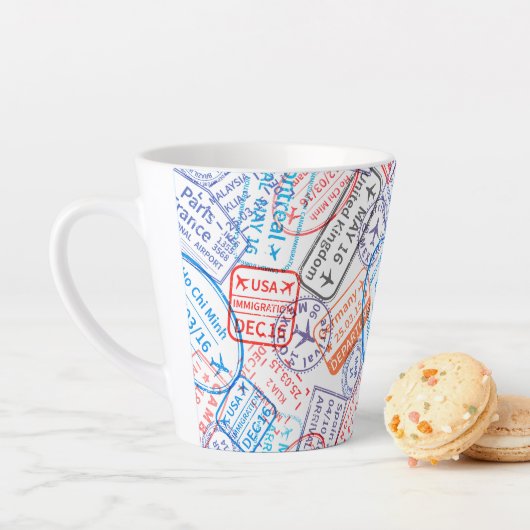 Tasse Latte Icône de voyage (En situation)