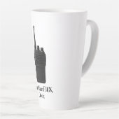 Tasse Latte Icône Fu*k Sur L'Icône Drôle Walkie Talkie (Angle droit)