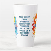 Tasse Latte Icônes de réseau social (Devant)