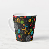Tasse Latte Icônes du casino (Angle gauche)