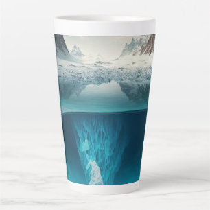 Tasse Latte Icy Mountain View
