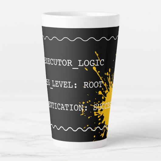 Tasse Latte Identity Verified (Devant)