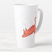 Tasse Latte Il est temps d'étirer la théière à deux tons de ca (Angle droit)