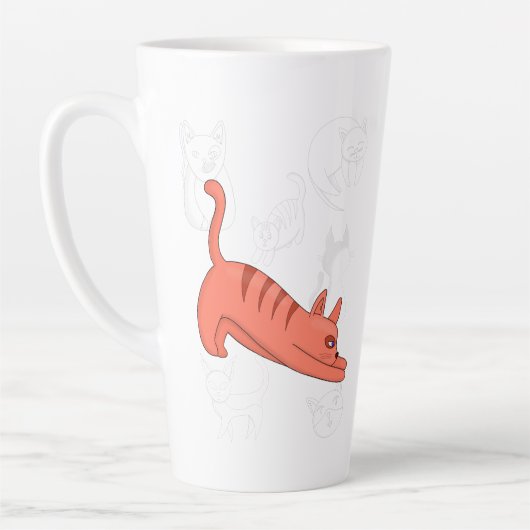 Tasse Latte Il est temps d'étirer la théière à deux tons de ca (Gauche)