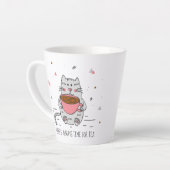 Tasse Latte Il y a toujours du temps pour le thé, Chat (Angle gauche)