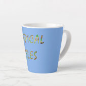 Tasse Latte Îles tropicales - Brwn (Angle droit)