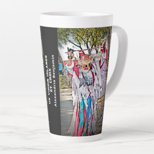 Tasse Latte Îles Vierges américaines Sainte-Croix Masquerader (Angle droit)