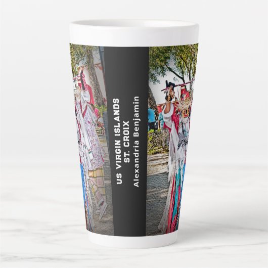 Tasse Latte Îles Vierges américaines Sainte-Croix Masquerader (Devant)