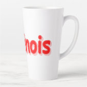 Tasse Latte "#Illinois" Joli Design. Commandez dès maintenant  (Droite)