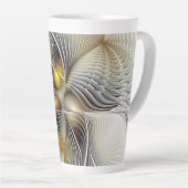 Tasse Latte Illusion d'optique abstrait 3D fractal avec profon (Angle droit)