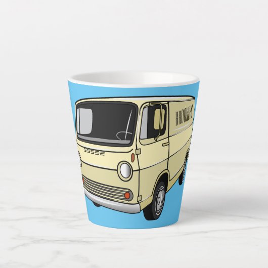 Tasse Latte Illustration classique de van (Devant)