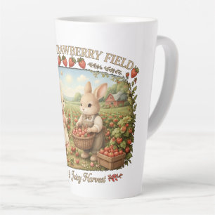 Tasse Latte Illustration Cottagecore de la Maison de Champ de 
