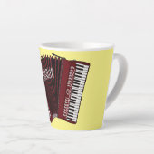 Tasse Latte Illustration d'accordion (Angle droit)
