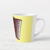 Tasse Latte Illustration d'accordion (Droite)